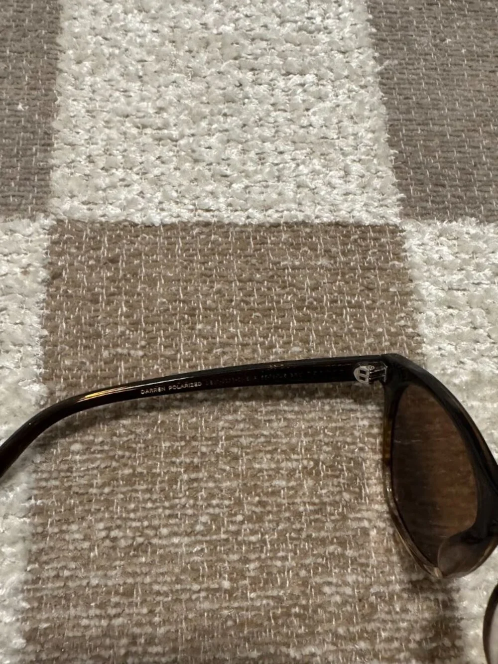 DIFF Eyewear Darren 55mm Polarized Square Sunglasses